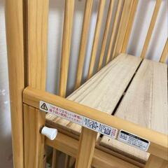 ベビーベッド　カトージ　KATOJI　木の画像