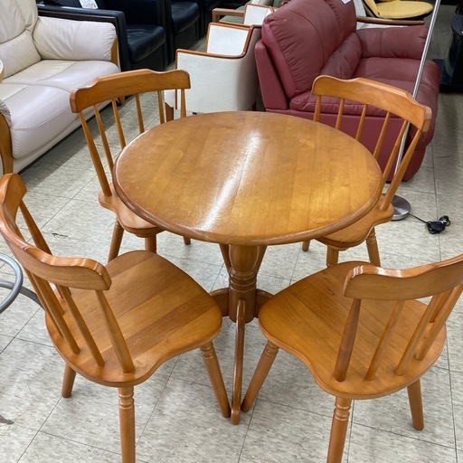 【ジモティー割引で最大15％OFF⭐️】 ヤマンロ　ダイニングテーブルセット　テーブル　椅子　木製　天然木　家具　食卓