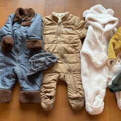 ★50~80 子供服 カバーオール ジャケット コートなど８点セット★帽子ベビーカーの画像