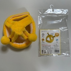 【新品！定価2,508円！】ゴッツンからベビーを守る帽子 みつばち ハチ　ヘルメット おまもり帽子の画像