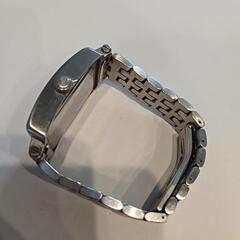 【美品】TECHNOS 腕時計 デイデイト スクエア・フェイス TGM633-SB　メンズ腕時計の画像