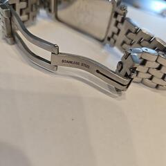 【美品】TECHNOS 腕時計 デイデイト スクエア・フェイス TGM633-SB　メンズ腕時計の画像
