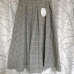 未使用新品　しまむら 　 チェック柄 ロングスカート　Мサイズ　...