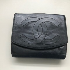 CHANEL シャネル おり財布 ユニセックス 黒