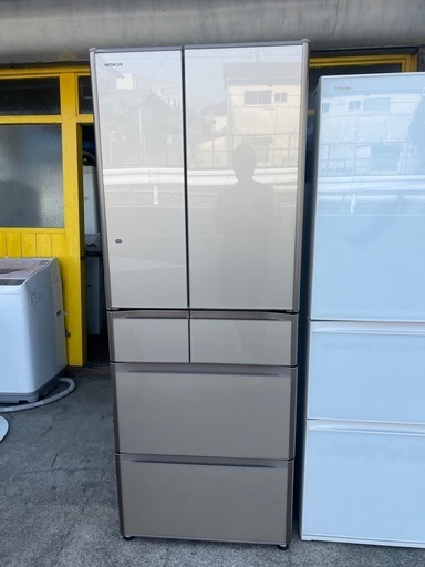 福岡市内-久留米-小郡配送無料日立 HITACHI Gシリーズ 真空チルド （517L・フレンチドア） 6ドア クリスタルシャンパン R-G5200E XN