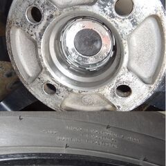 165/70R14　スタッドレス付きアルミ ４本セット 溝６～７ｍｍ  2018年26週製造　４穴 PCD100　　の画像