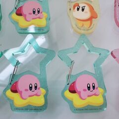 【新作 新品 未使用 値下げ】星のカービィ きらきらアクリルカラビナ 4種／バラ売り可・プライズ景品の画像