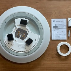 LEDシーリングライト アイリスオーヤマ CL6DL-S1 エコハイルクス 調光調色6畳 リモコン付き 2024年製 新古品の画像