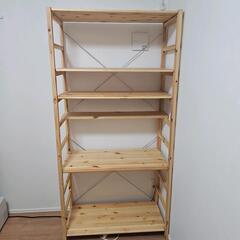 無印良品　パイン材ユニットシェルフの画像