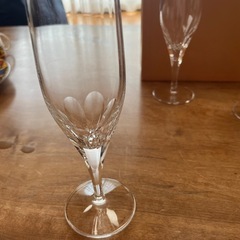 ② HOYA CRYSTAL ホヤクリスタル製　シャンパングラス...