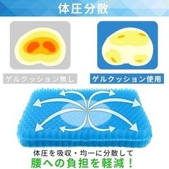 【超極厚6cm】relaxheal ゲルクッション クッション の画像