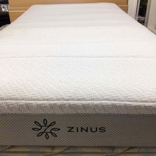ベッドマットレス シングル ZINUS 97x195x20cm コイルスプリング GreenTea Luxe