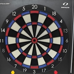 DARTSLIVE-200S＆BLITZER ダーツスタンド BSD27-BK＆DARTSLIVEオリジナル 防炎スローマット(スローラインプリント) セットの画像