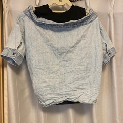 決まりました　
140②　重ね着風シャツ　タンクトップ付き　Tシャツの画像