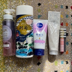 洗顔料、リップ、入浴剤