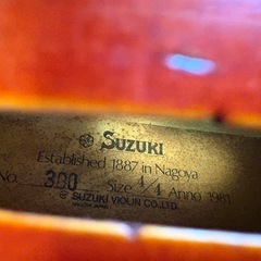 【美品】SUZUKI ヴァイオリン　No.300 4/4の画像