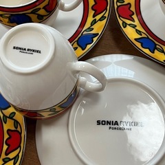 SONIA RYKIEL ソニア リキエル　　　コーヒーカップセット　5組セットの画像
