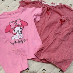100 マイメロ　マイメロディー　ピンク　女の子　半袖　夏用　パ...