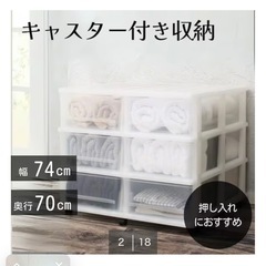 ニトリ　押入れ収納ケースの画像