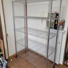 メタルラック スチールラック 1200×460×1800 キャス...