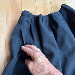 値下げ、総ゴム、履きやすいズボン、黒の画像