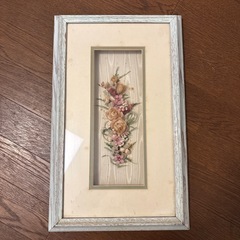 壁掛け　額　　花