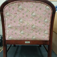 【25＊50145】◆モリシゲmorishige chair◆モダン◆花柄◆一人掛けチェア◆ダイニングチェアーの画像