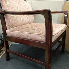 【25＊50145】◆モリシゲmorishige chair◆モダン◆花柄◆一人掛けチェア◆ダイニングチェアーの画像