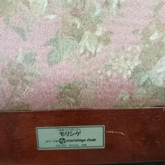 【25＊50145】◆モリシゲmorishige chair◆モダン◆花柄◆一人掛けチェア◆ダイニングチェアーの画像