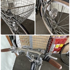 R717 ☀️軽快自転車★ CAMILIA ★ 27インチ ★6段変速★LEDダイナモの画像