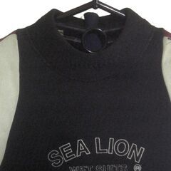 SEA LION 3mm両面ジャージ（肩・脇2mm） スプリングスーツ ウェットスーツ MLサイズY型相当　170cm前後 痩せ型の画像