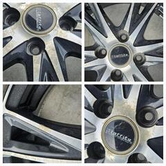 【決まりました】15インチ　アルミホイール　15×4.5J+43　100-4H　Kカーの画像