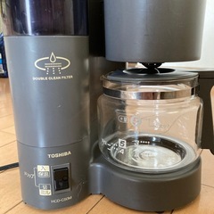 ダブルクリーンフィルター　コーヒーメーカー　東芝　ミル付きの画像