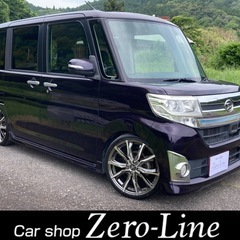 タントカスタム 26年 ターボ 車検9年6月 新品車高調 新品タ...