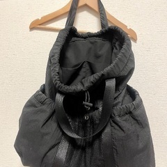 GU リンクス梅田店で購入 リュック 黒色 美品の画像