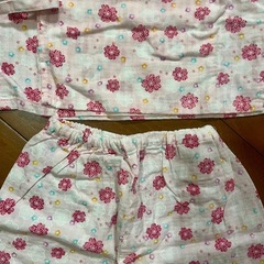 5-STEP-KID'S 花柄甚平 95cm お祭り 女の子 子供用 ピンクの画像