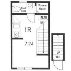 【新宿区★特集】東京メトロ東西線/神楽坂駅 歩7分　ワンルーム✨TVインターホン 室内洗濯置、シューズボックス 温水洗浄便座、脱衣所、洗面所独立 洗面化粧台、駐輪場、最上階、防犯カメラ - 新宿区