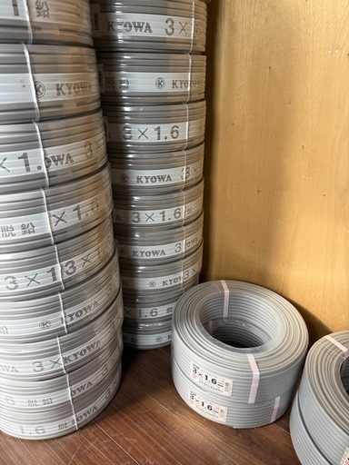 VVF1.6-3新品未使用100mヤザキ・キョウワ・富士電線1.6-3c