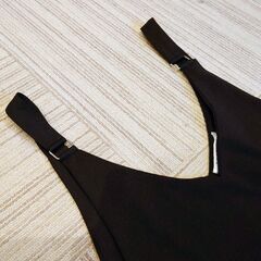 Mサイズ　黒　キャミワンピース　ジャンパースカート　ゆったりの画像