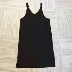 Mサイズ　黒　キャミワンピース　ジャンパースカート　ゆったりの画像