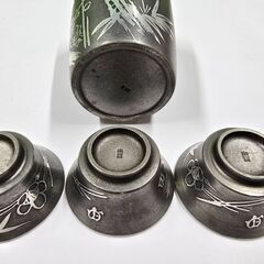 錫製酒器　ちろり　お猪口　セットの画像