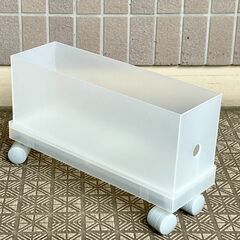【美品】無印良品  ファイルボックスワイド1/2　クリアハーフ