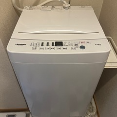 洗濯機　4.5kg Hisense