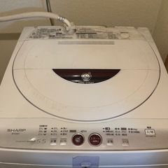 シャープ 洗濯機 5.5kg　ジャンク品の画像
