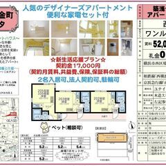 ☂️契約金17,000円キャンペーン☂️契約月の賃料無料‼…