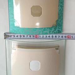 ガラス製写真立て2種類セット 未使用品 当時物の画像