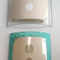 ガラス製写真立て2種類セット 未使用品 当時物の画像