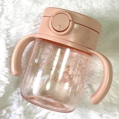 リッチェル ストローマグ ピンク ベビー 200　中古
