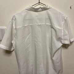 白　薄手　半袖　夏用　開衿シャツ　ブラウスの画像