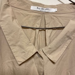 Ray BEAMS ロングワンピース　ベージュ　の画像